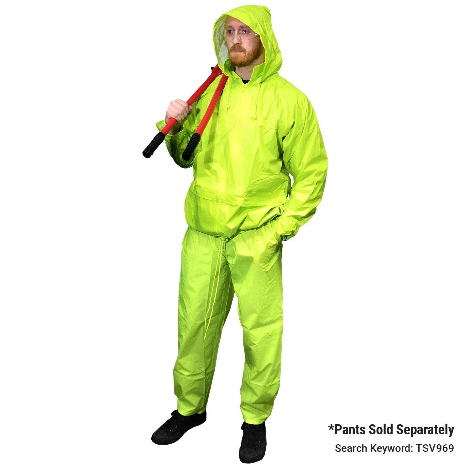 High Visibility Classic Rain Jacket - Lime - XL