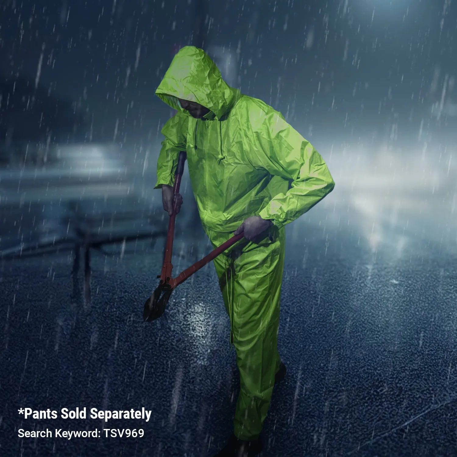 High Visibility Classic Rain Jacket - Lime - XL
