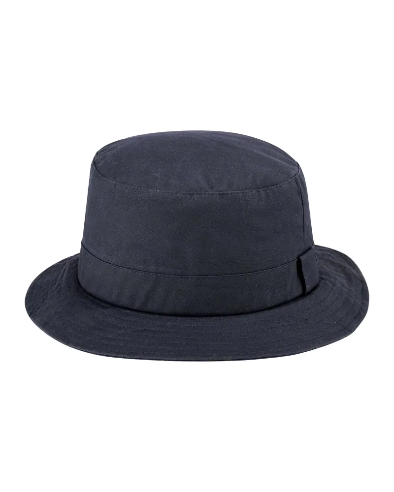 Hoggs Of Fife Waxed Bush Hat Navy