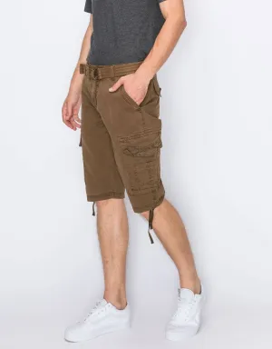 Horizon Messenger Cargo Shorts- Light Brown