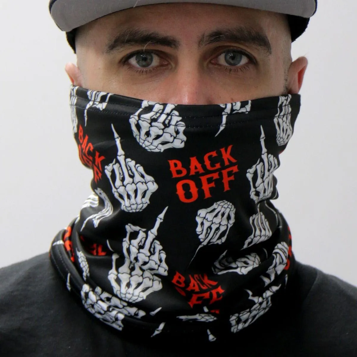 Hot Leathers Back Off Finger Neck Gaiter Mask