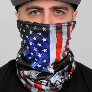 Hot Leathers Patriot Skull Neck Gaiter