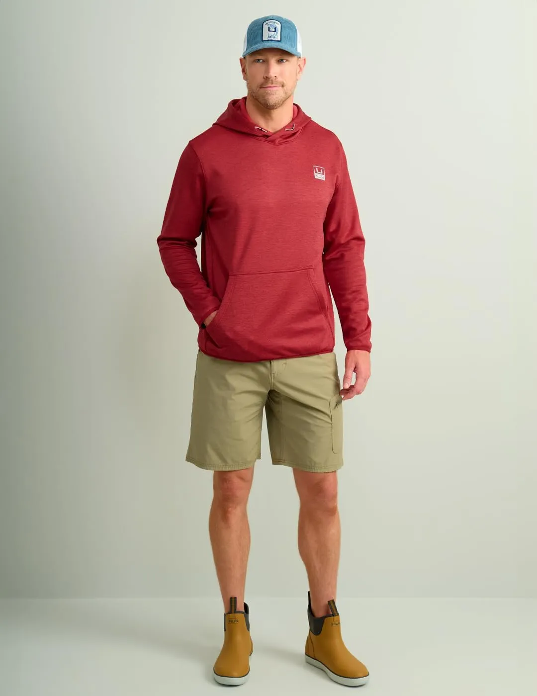 HUK Men's Fleece, Performance Fishing Hoodie