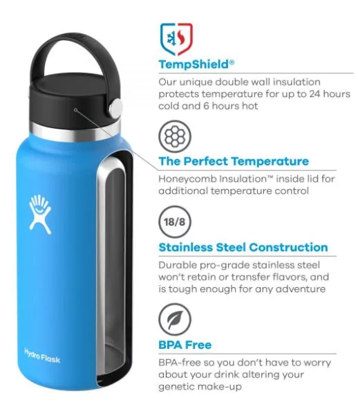 Hydro Flask - 40 Oz Wide Mouth Flex Cap