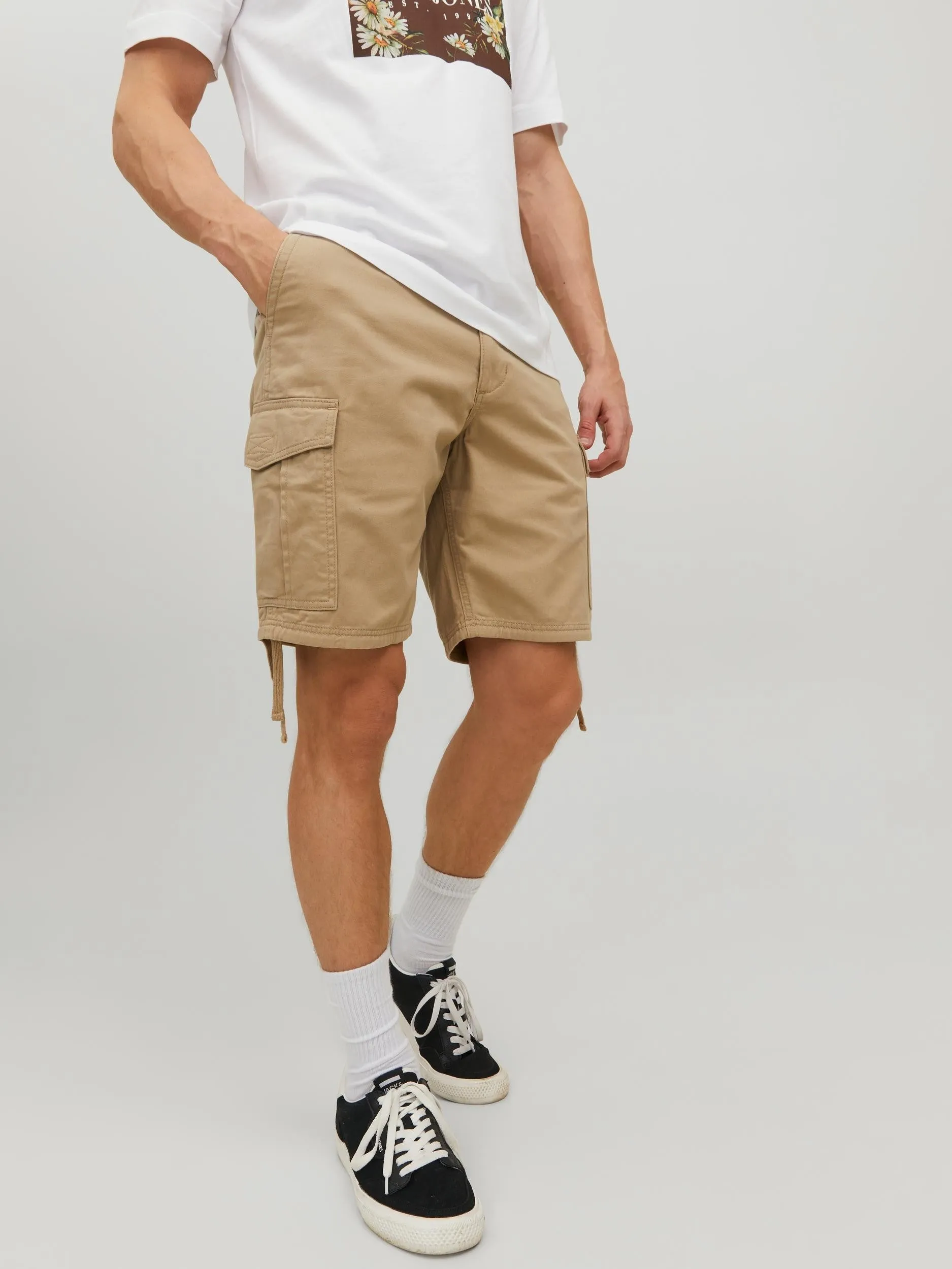 Jack & Jones Marley Cargo Short-CROCKERY