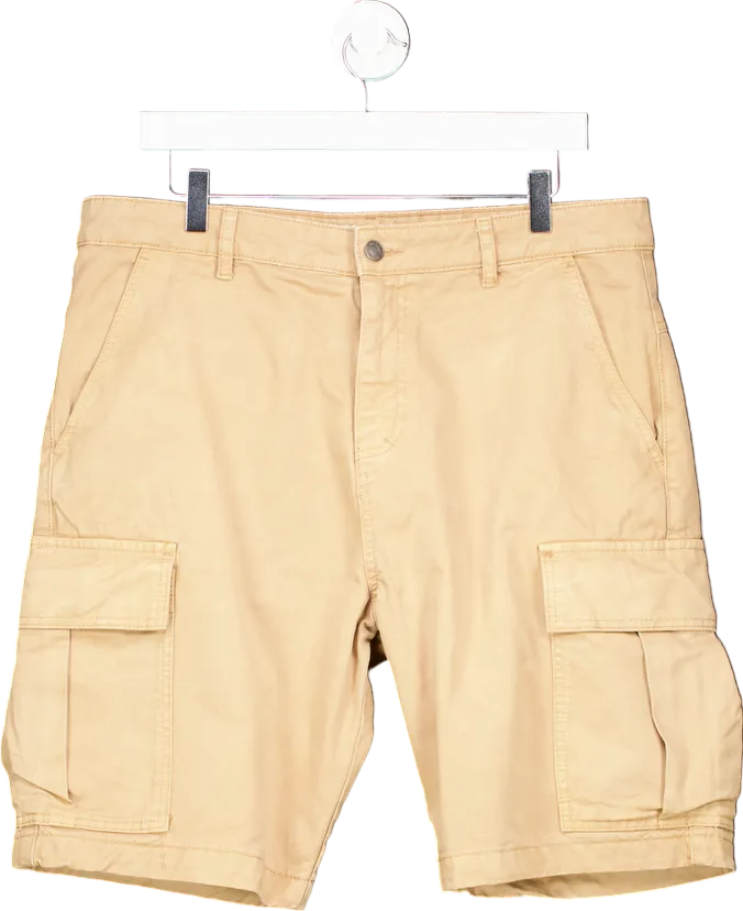 Jack Wills Beige Cargo Shorts UK L
