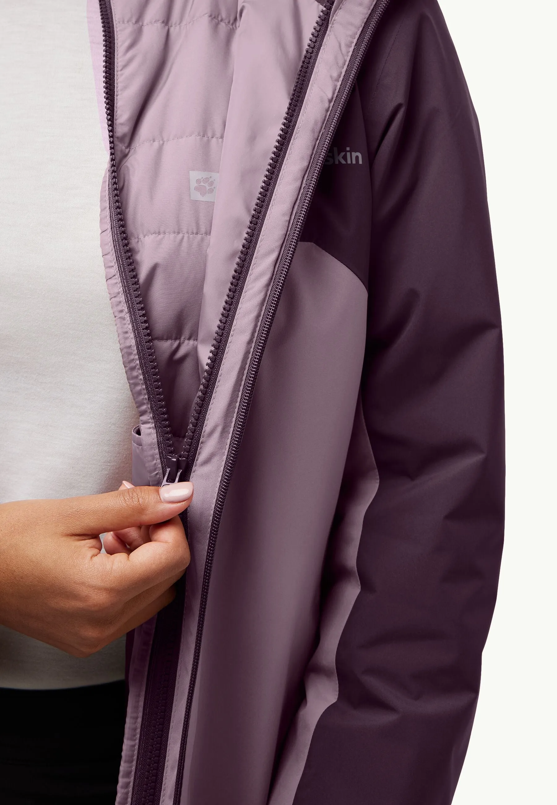 Jack Wolfskin Hunberg 3 in 1 Jacket Womens Wild blossom