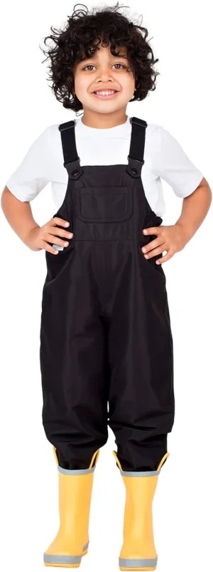 JAN & JUL Waterproof Rain Bib Pants, Overalls for Toddlers and Kids