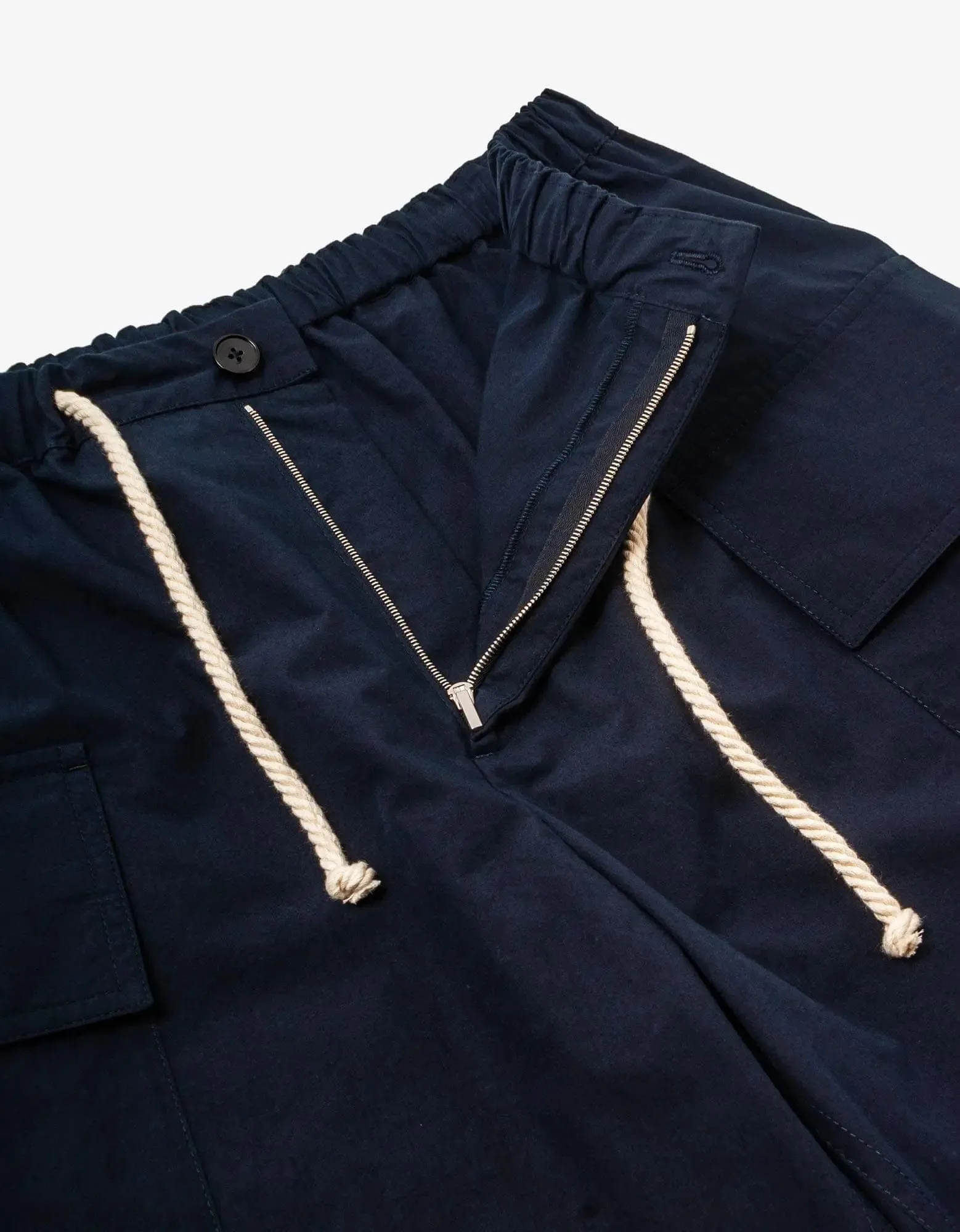 Jil Sander Navy Blue Cargo Shorts