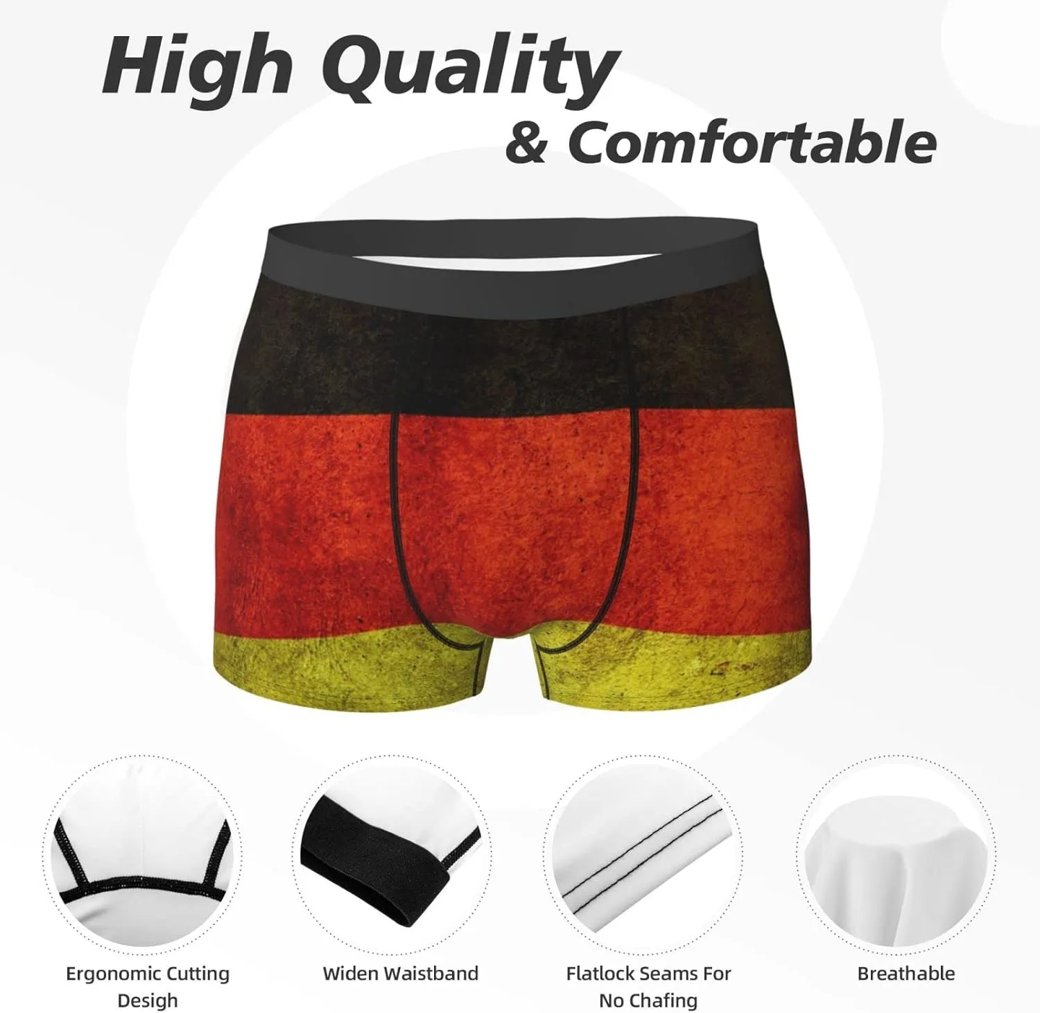 Kenya Flag Men'S Mesh Boxer Briefs Breathable Sports Underwear