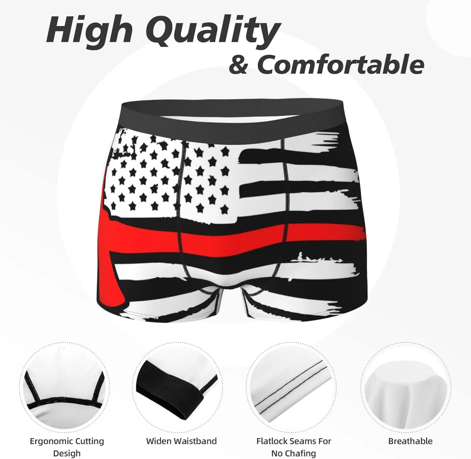 Kenya Flag Men'S Mesh Boxer Briefs Breathable Sports Underwear