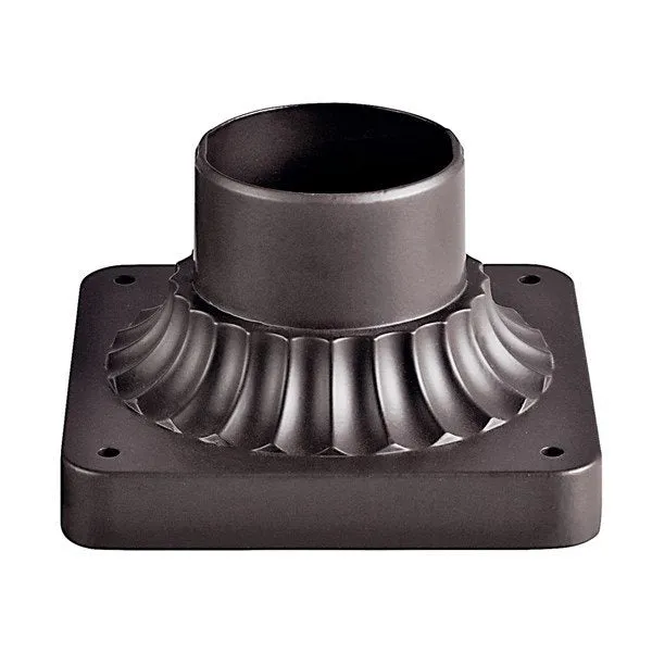 Kichler 9592BK 5.75" x 3.5" Pedestal Mount Black