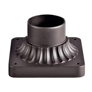 Kichler 9592BK 5.75" x 3.5" Pedestal Mount Black