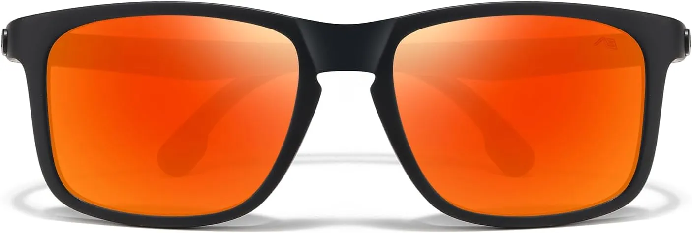 kimorn Polarized Sports Sunglasses for Men Women Flexible Bendable Temples Driving Cycling Running Mountaineering Sun glasses