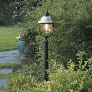 Konstsmide Parma Outdoor Bollard Black