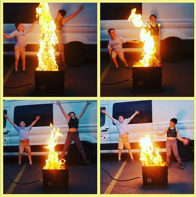 Krakatoa FireBreather Propane Fire Pit from LavaBox