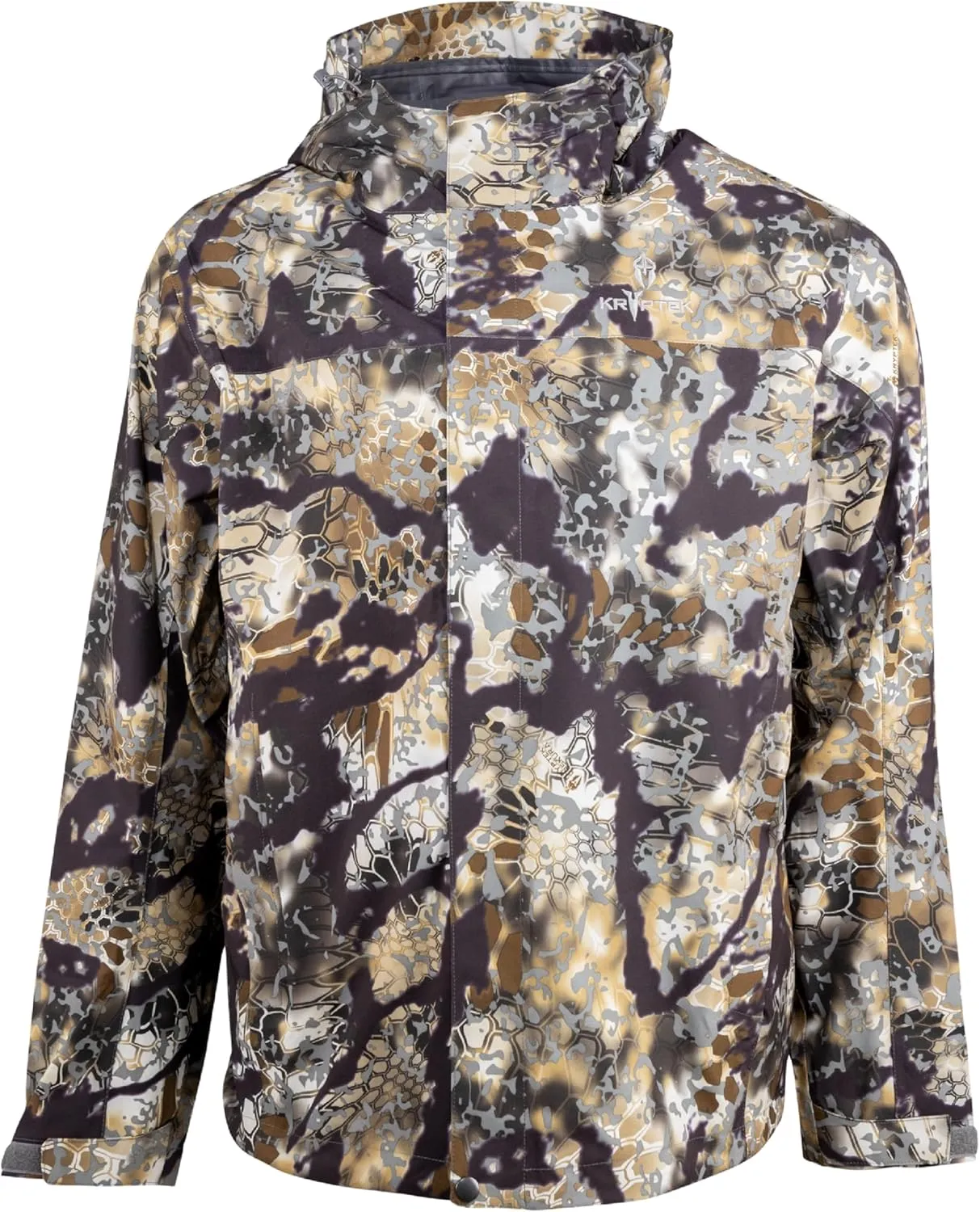 Kryptek Mens Jupiter Waterproof, Breathable, Packable Camo Hunting Jacket