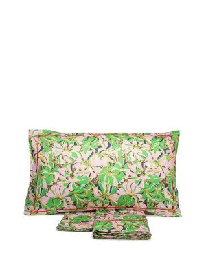 La Double J | Pillows Set of 2 | Satinated Cotton | Carnevale Pale Pink | Size: EU