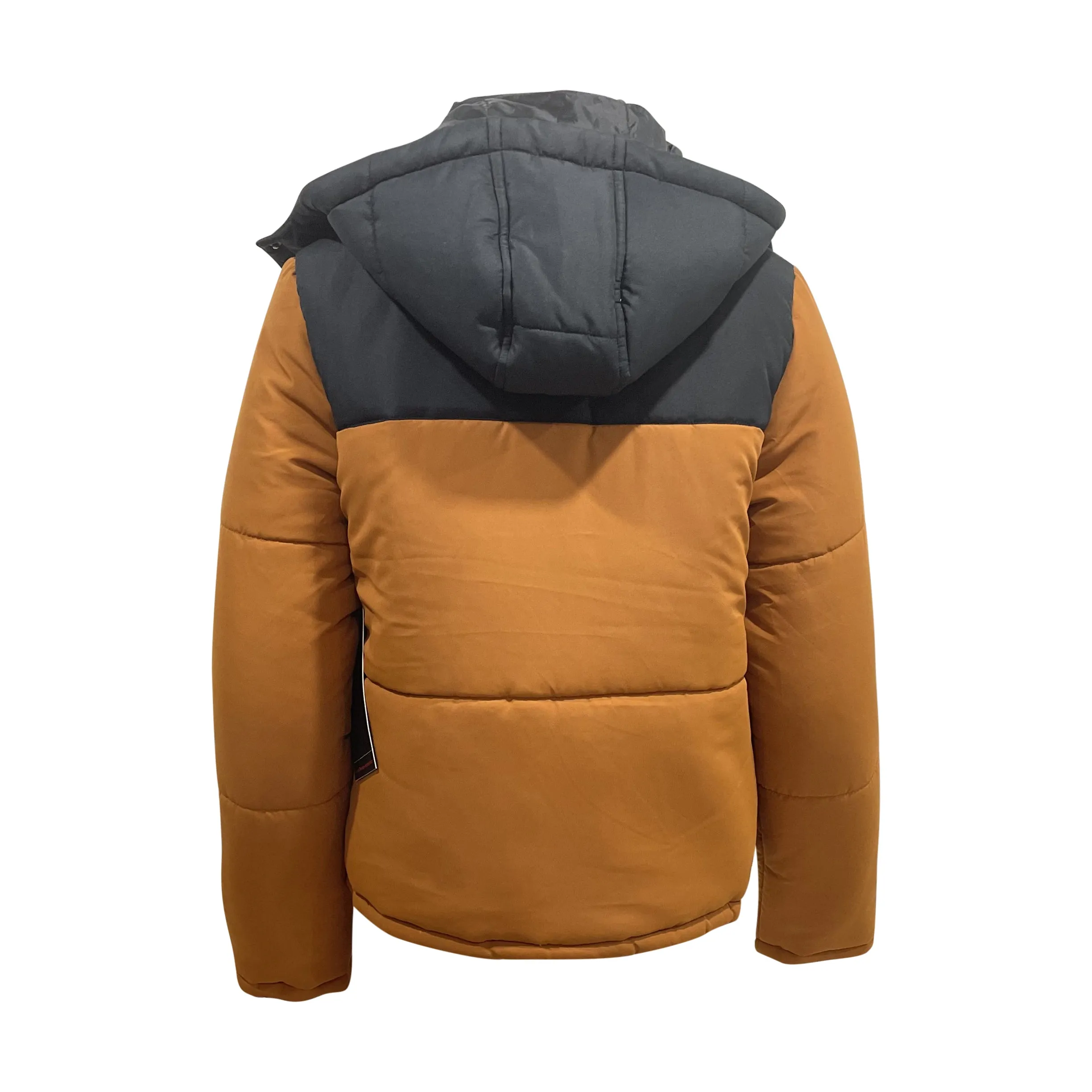 Ladies Contrast Hooded Winter Puffer Jackets