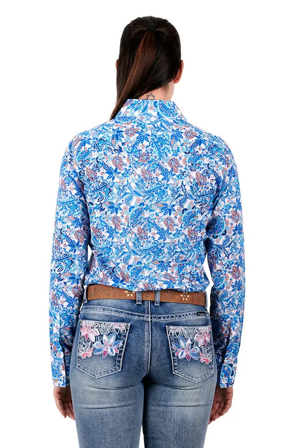 LADIES PURE WESTERN FRANCES L/S SHIRT