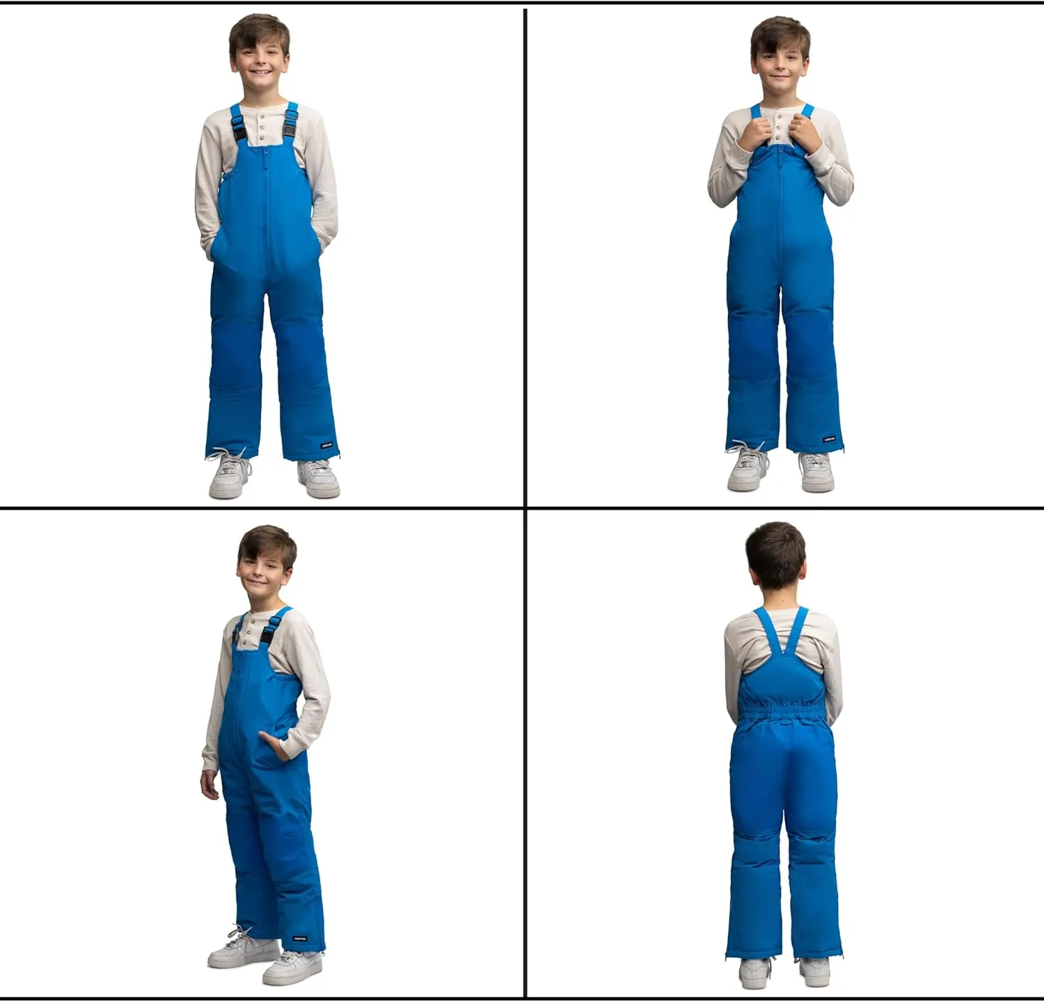 Lands' End Kids Squall Waterproof Iron Knee Bib Snow Pants