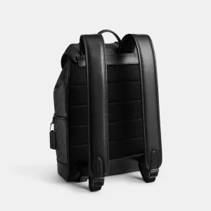 League Flap Backpack In Signature Canvas