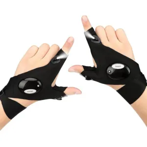 LED Gloves With Waterproof Lights