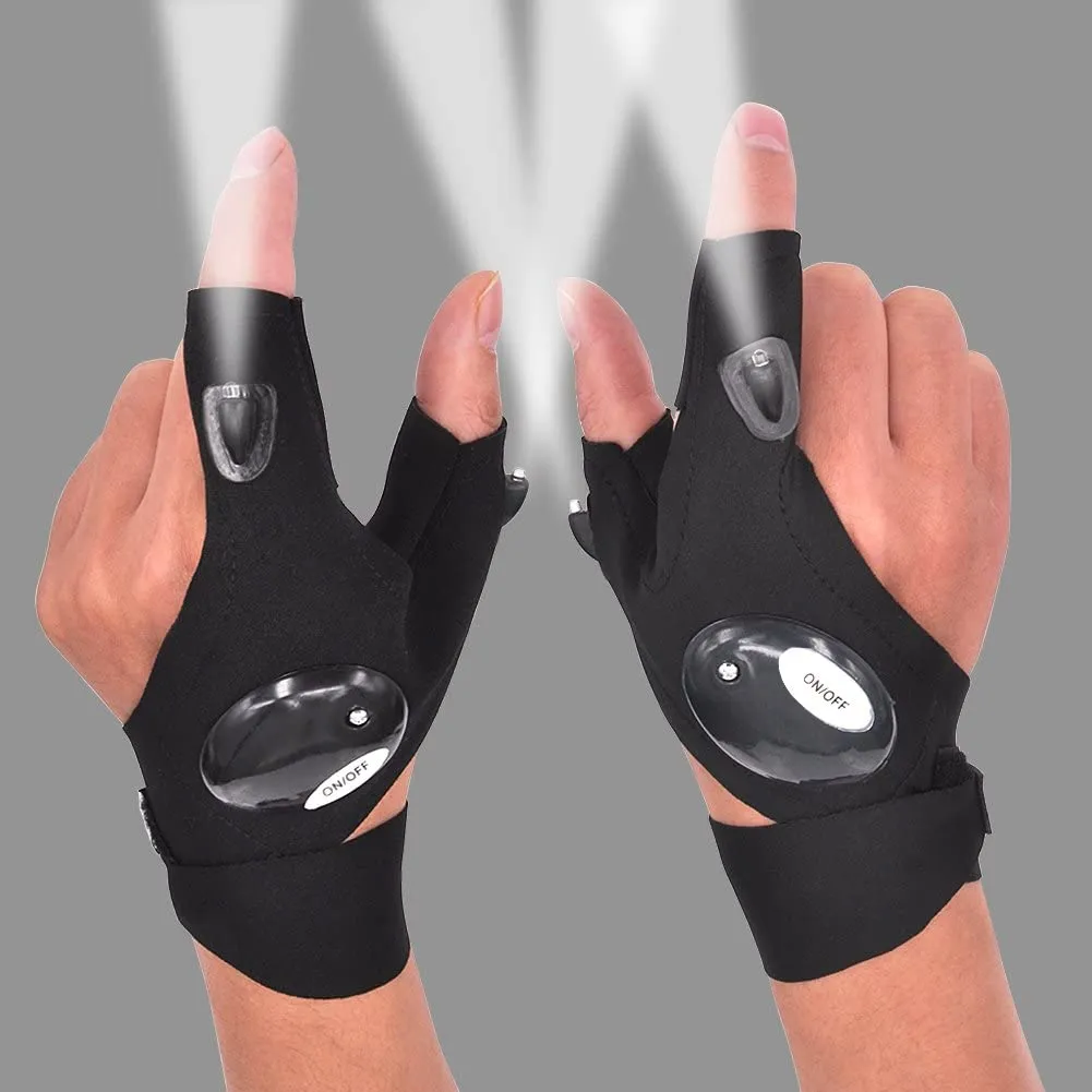 LED Gloves With Waterproof Lights