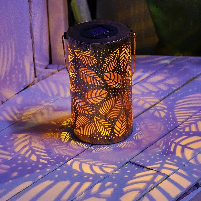 LED Lantern for Home Decor | Atmospheric Leaf Design for Indoor & Outdoor Use