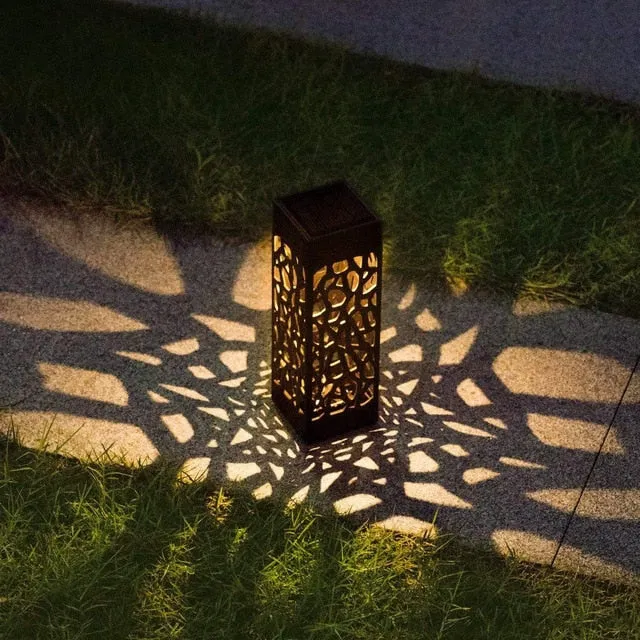 LED Solar Stake Light Lantern Solar Powered Pathway Lights Decorative Outdoor Lawn Yard Lamp For Garden Patio#20