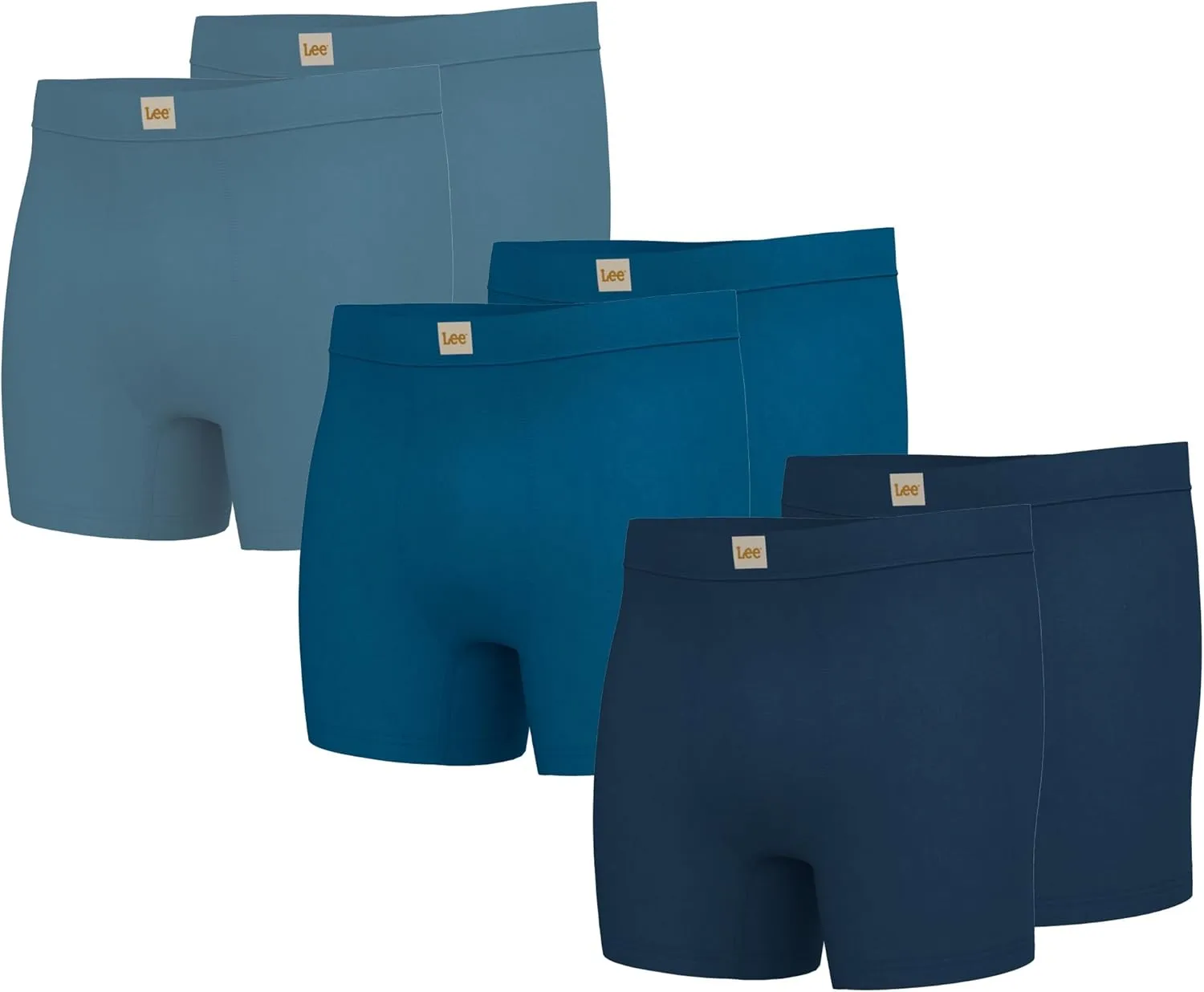Lee Mens Boxer Briefs - Soft Cooling Mens Underwear, Moisture Wicking Breathable, Mutipack