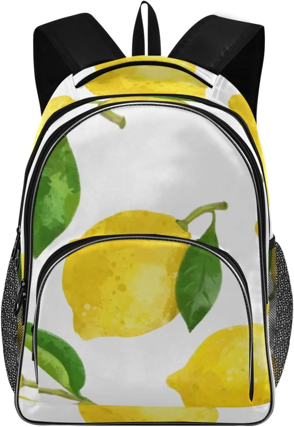 Lemon Pattern Backpacks 22L Three Layer Arc Book Bag Lightweight for Travel Camping Hiking Rucksack Daypack Kids & Adults