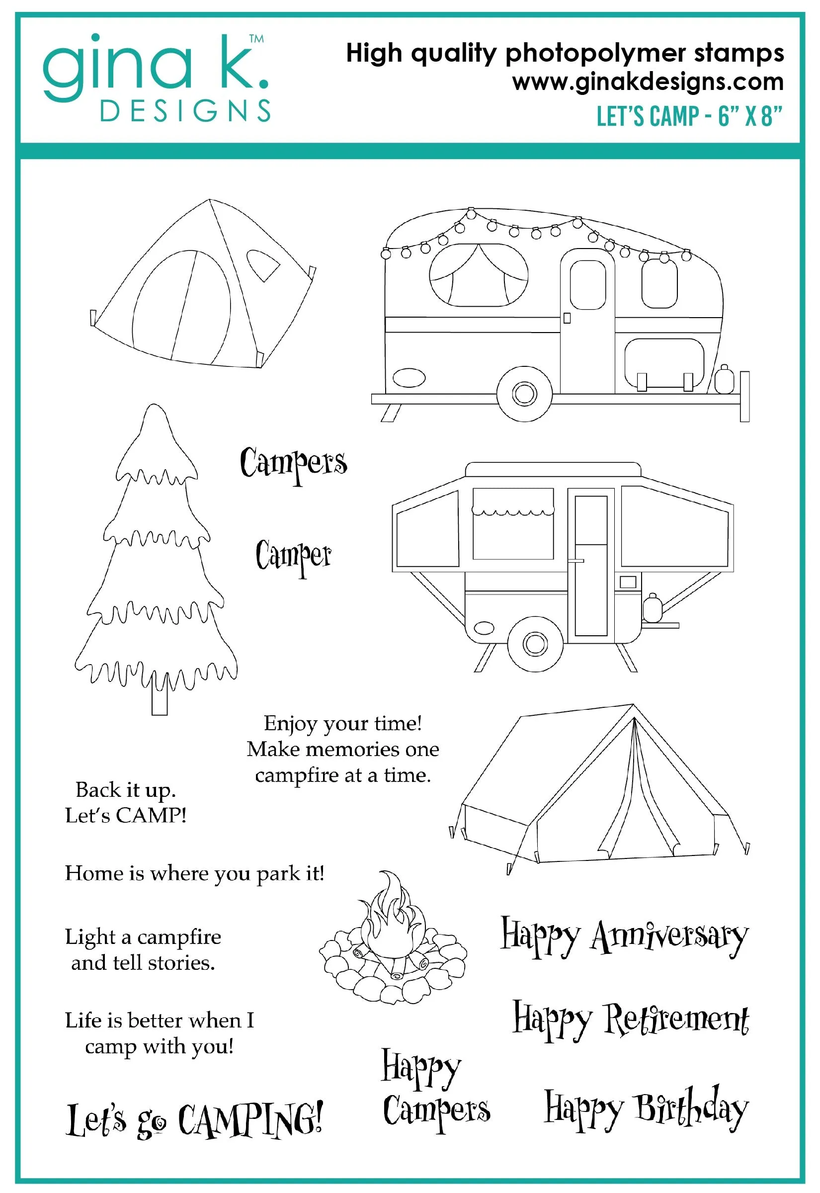 Let's Camp Stamp Set