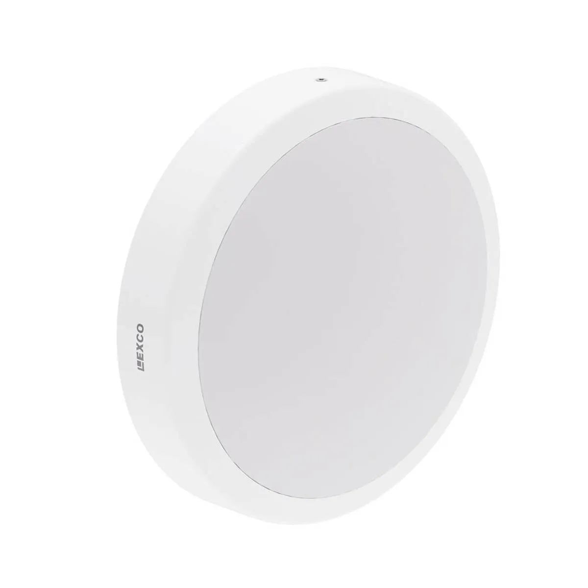 Lexco Outdoor Light LED Variable White Round White Dusk-to-Dawn Adjustable