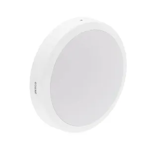Lexco Outdoor Light LED Variable White Round White Dusk-to-Dawn Adjustable