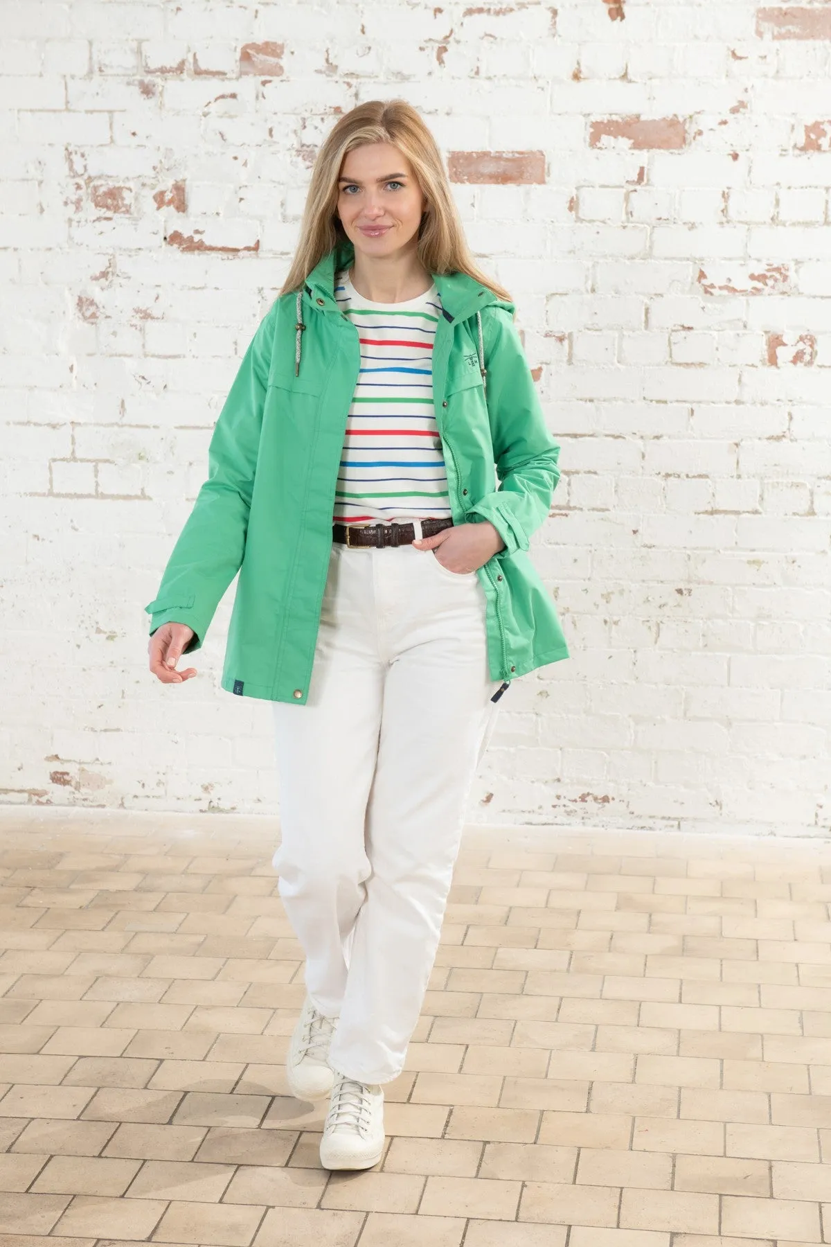 Lighthouse Ladies Beachcomber Waterproof Breathable Lightweight Jacket-SEA GRASS