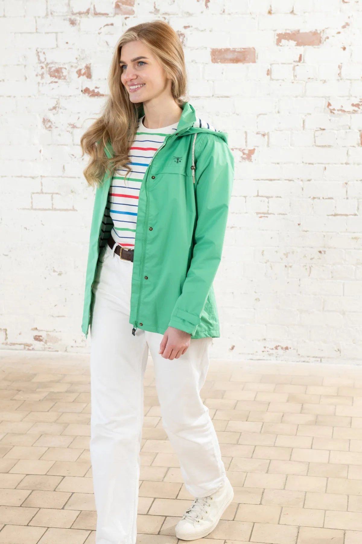 Lighthouse Ladies Beachcomber Waterproof Breathable Lightweight Jacket-SEA GRASS