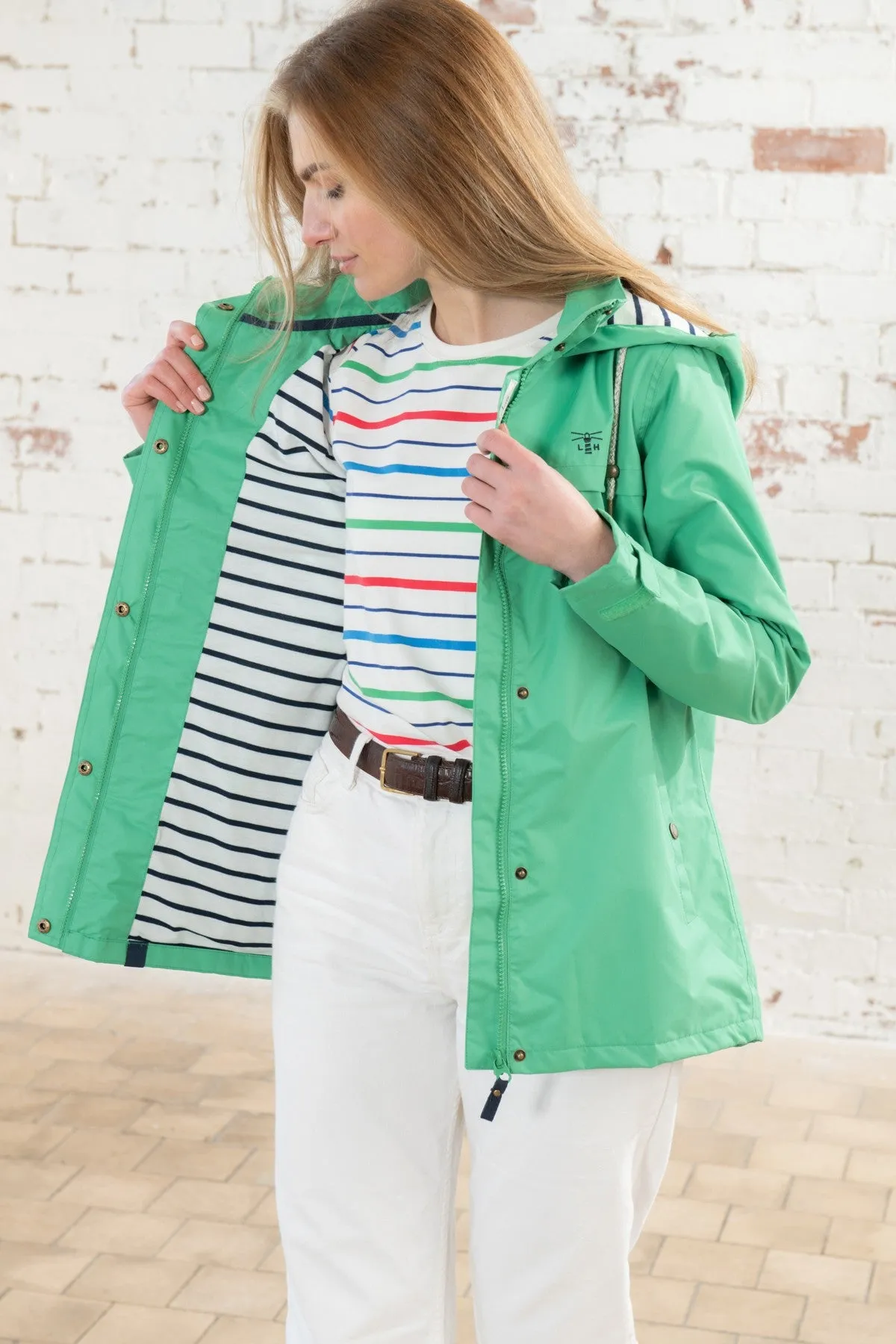 Lighthouse Ladies Beachcomber Waterproof Breathable Lightweight Jacket-SEA GRASS