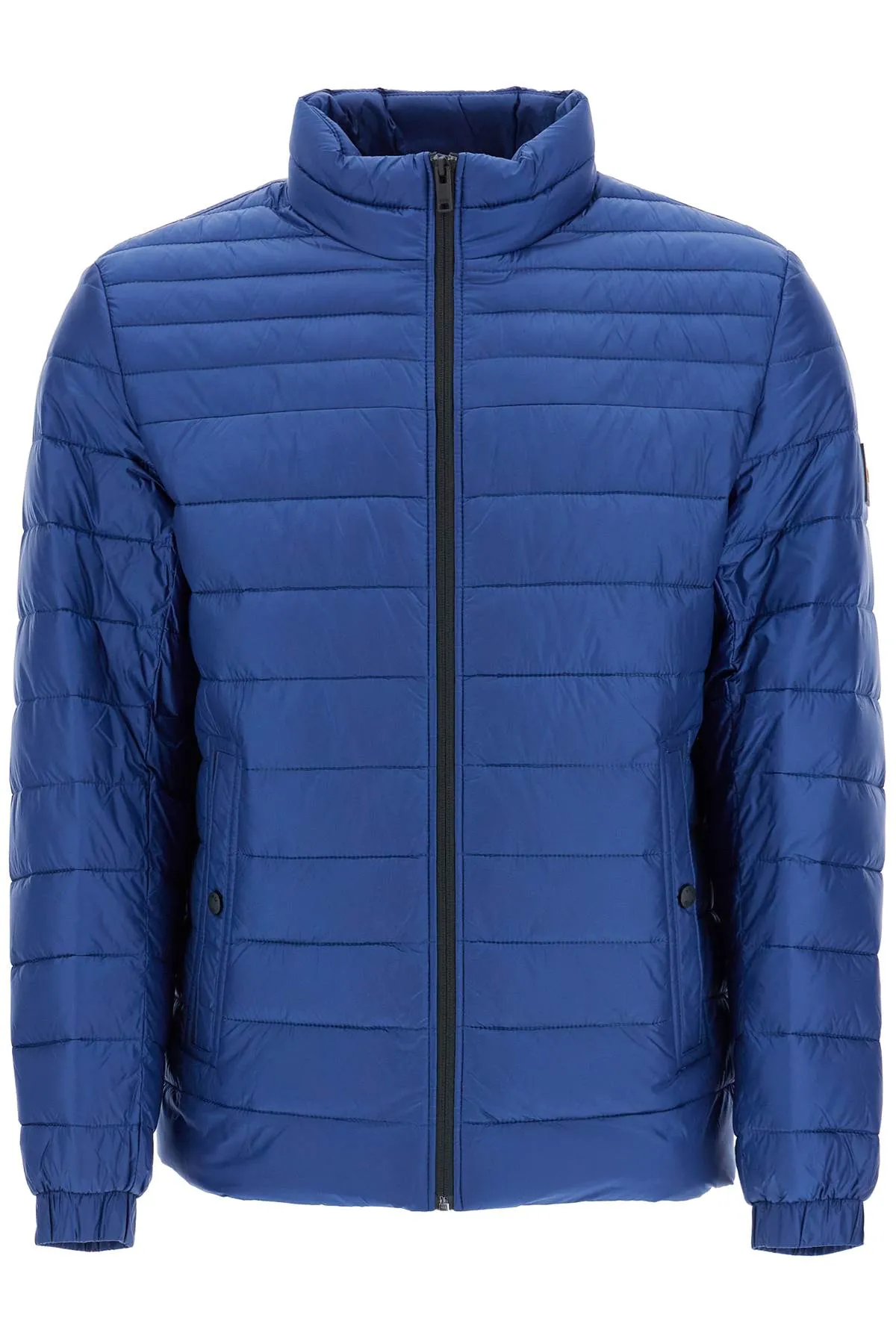 lightweight jacket with horizontal blue stripes and high collar zip 50505262 OPEN BLUE