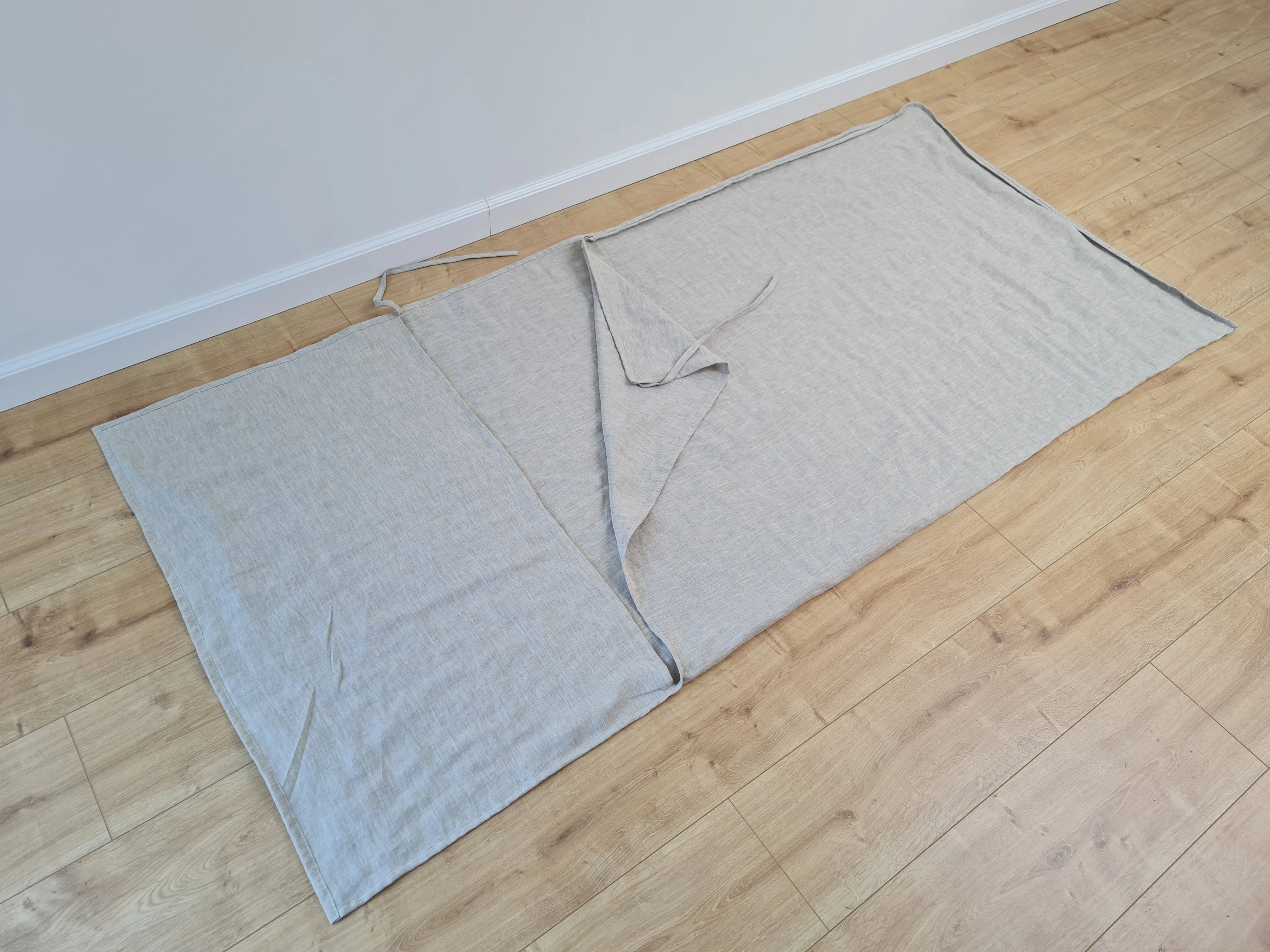 Linen Single Sleeping Bag Liner with Zipper for Camping Hiking Hostel Travel non-dyed linen fabric custom made