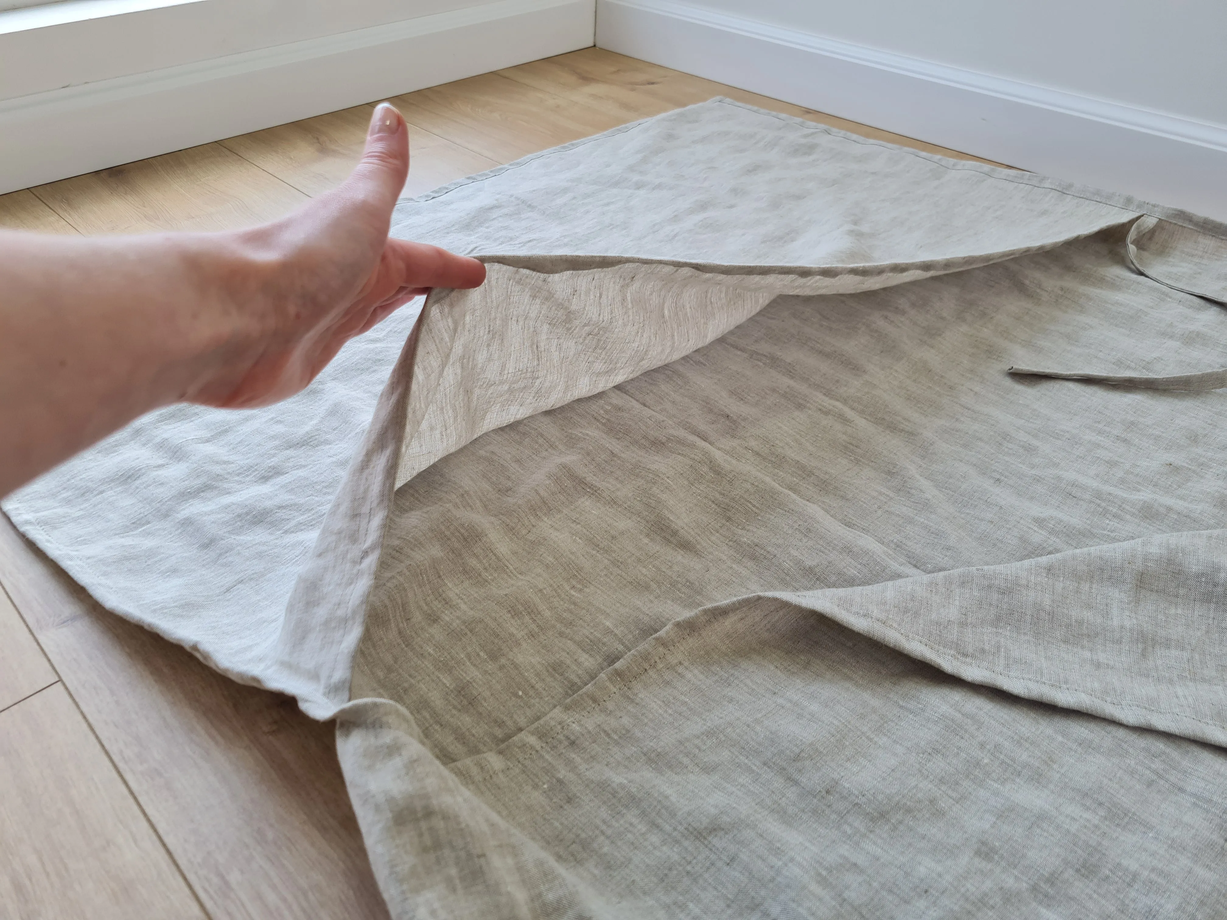 Linen Single Sleeping Bag Liner with Zipper for Camping Hiking Hostel Travel non-dyed linen fabric custom made
