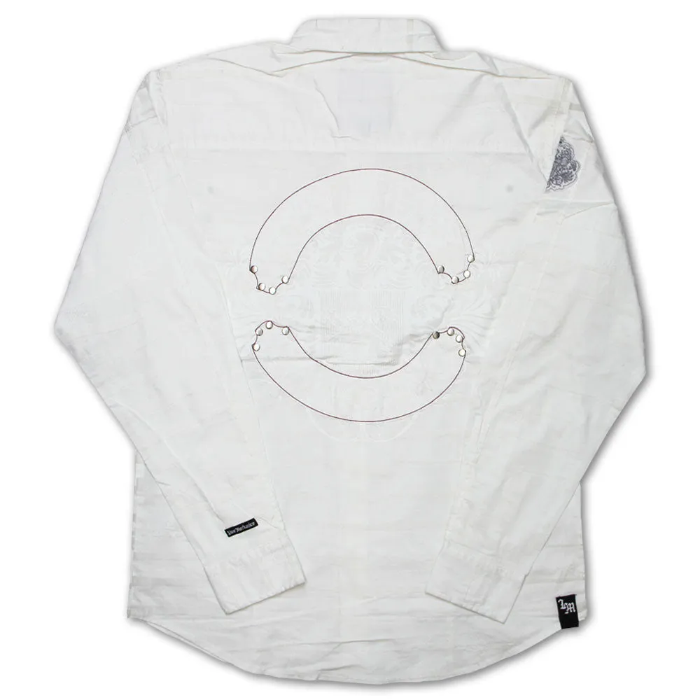Live Mechanics Pain and Passion Long Sleeve Shirt White