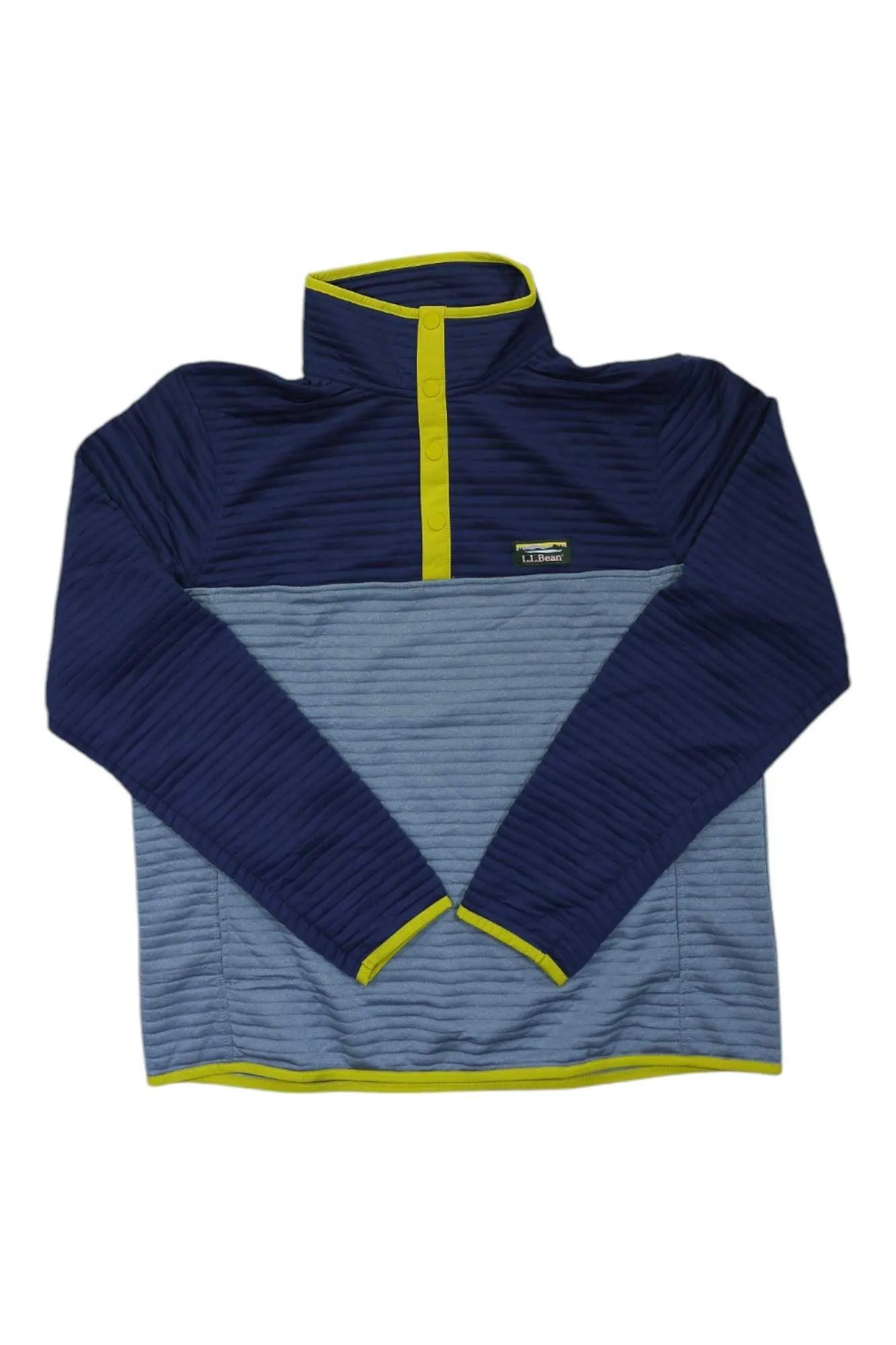 L.L.Bean Mens Airlight Knit Pullover Colorblock Top