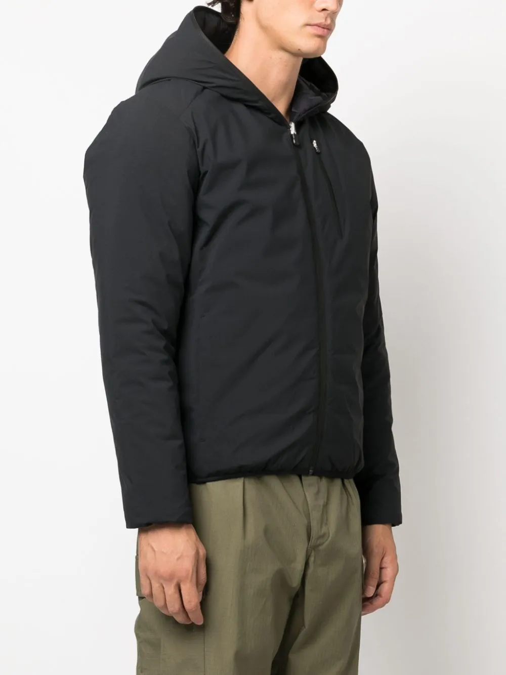 logo-patch quilted jacket