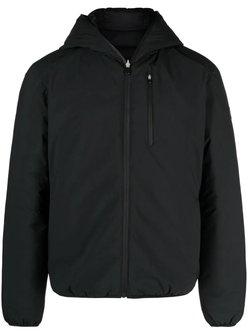 logo-patch quilted jacket