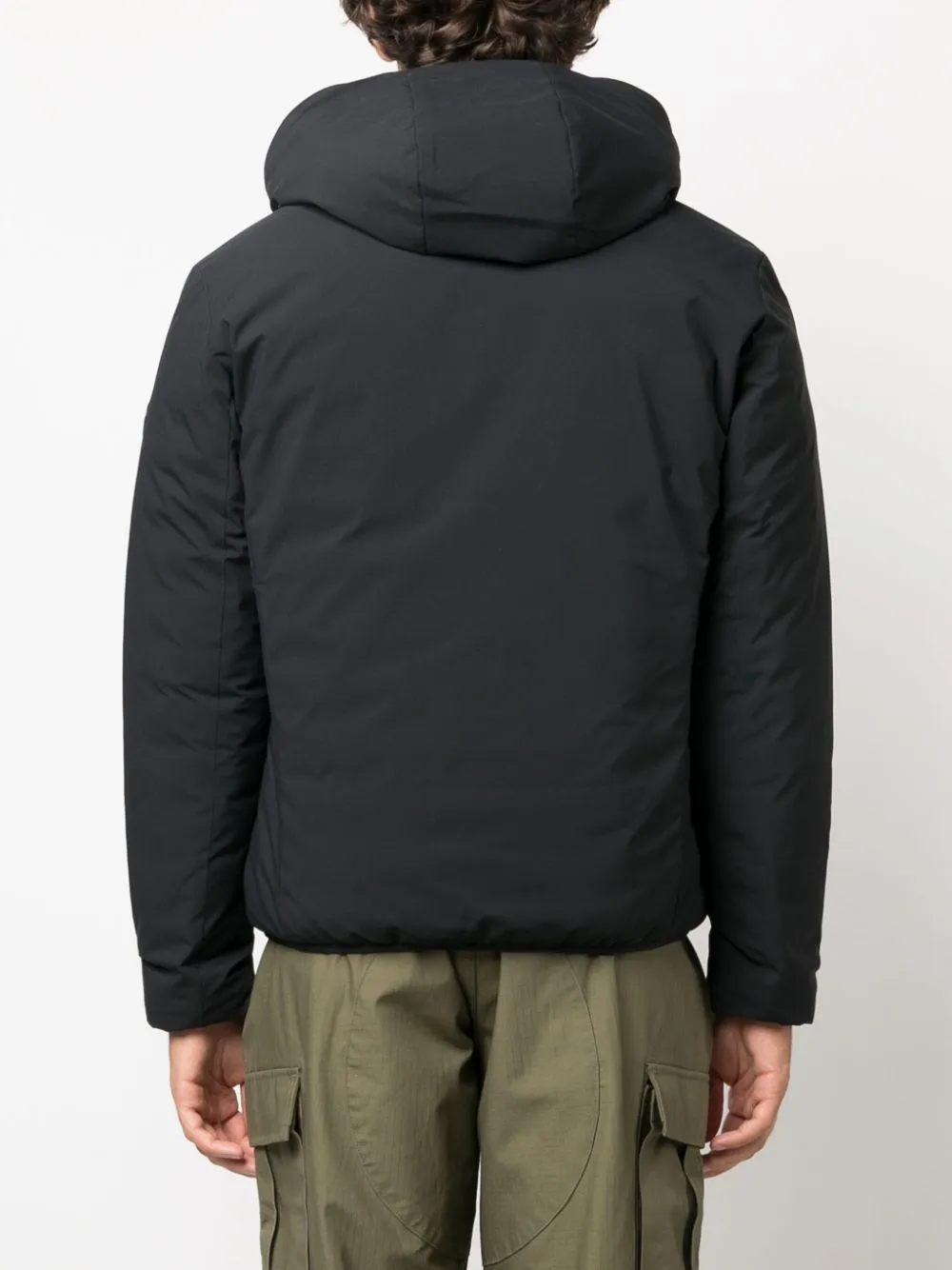 logo-patch quilted jacket