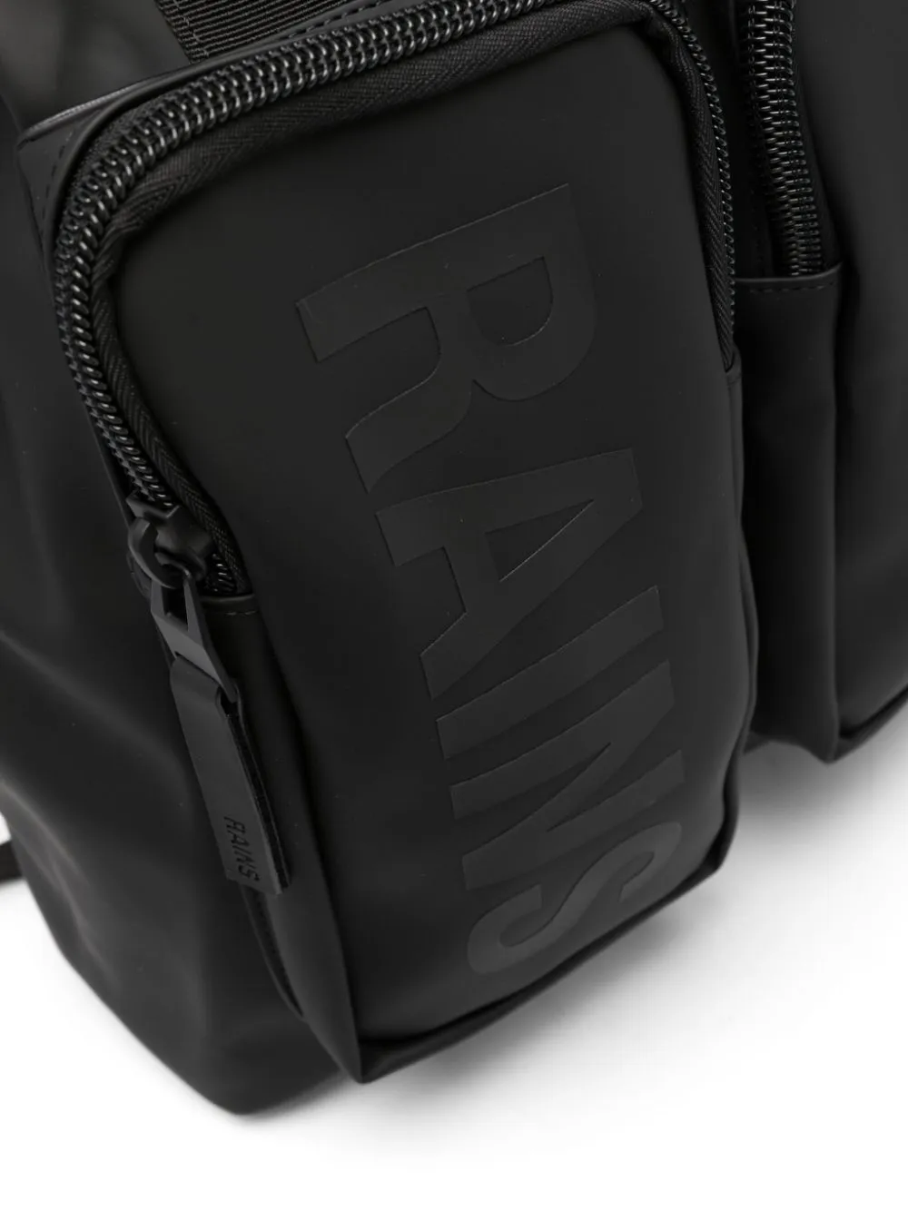 logo-print multi-pocket backpack
