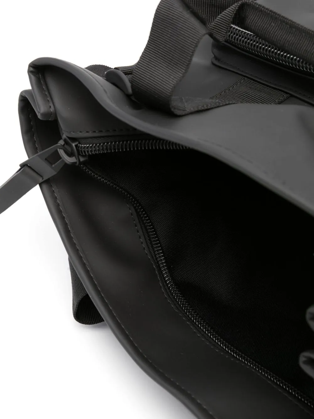 logo-print multi-pocket backpack