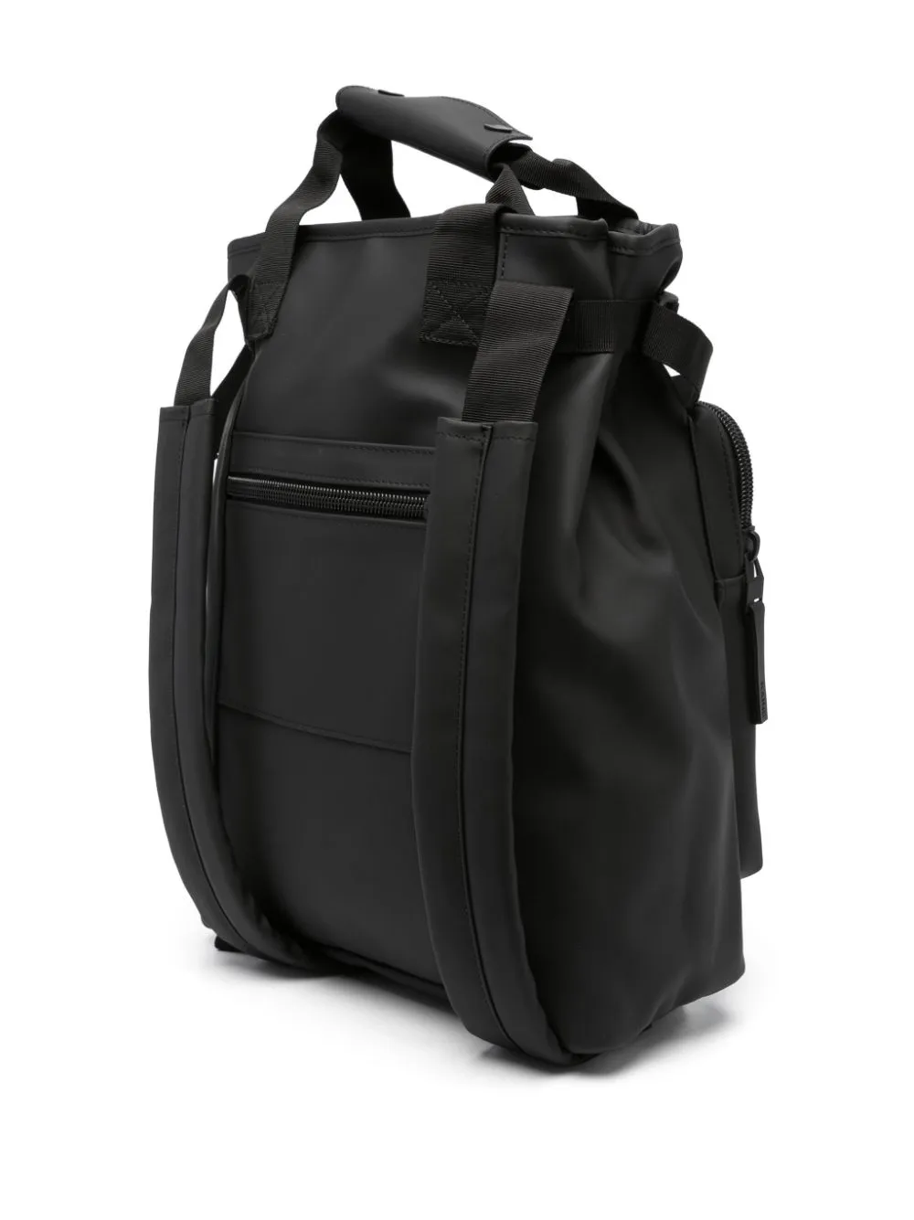 logo-print multi-pocket backpack
