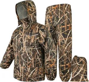 LOOGU Men's Lightweight Waterproof Rain Coat with Breathable Hood